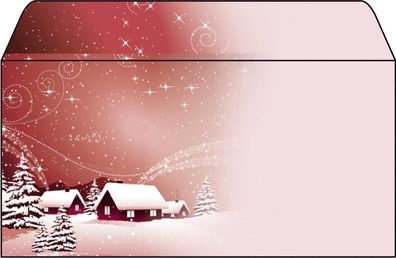 SIGEL DU033 Sigel® Weihnachts-Umschlag "Silent Night" - DIN lang (110x220 mm), 50 Ums