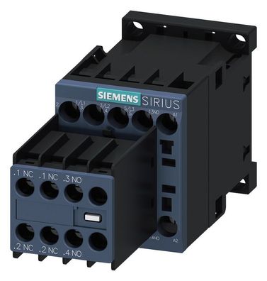 1St. Siemens 3RT2016-1BB44 Schütz, AC-3e, 9 A/4 kW/400V, 3-polig, DC 24V, 2S+2Ö, Schr