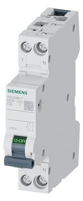1St. Siemens 5SL6006-7 Leitungsschutzschalter 230V 6kA, 1 + N-pol