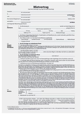 SIGEL MV464 Mietvertrag ehemals Einheitsmietvertrag - A4, 4 seitig