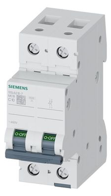 1St. Siemens 5SL6210-7 Leitungsschutzschalter 400V 6kA, 2-polig