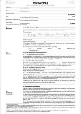 Sigel® MV466 Mietvertrag-, ehemals Einheitsmietvertrag A4 6 seitig
