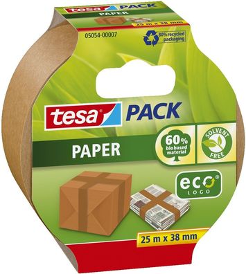 tesa® 05054-00007-02 Verpackungsklebeband tesapack® Papier - 25 m x 38 mm, beige