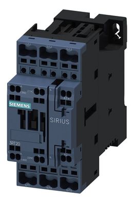 1St. Siemens 3RT2025-2BB40 Schütz, AC-3e, 17 A/7,5 kW/400V, 3-polig, DC 24V, 1S+1Ö, F
