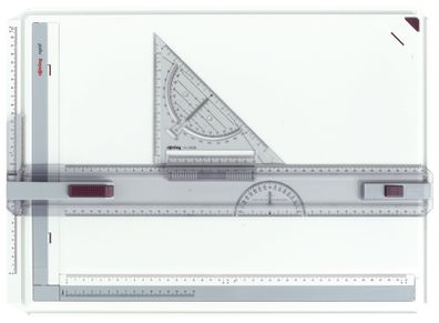 Rotring S0213910 Zeichenplatte Rapid, A3, schlagfester Kunststoff, hellgrau