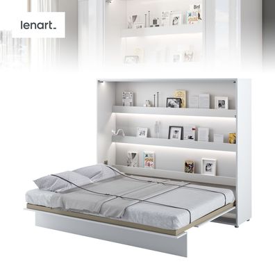 Schrankbett 160 x 200 Horizontal LENART Bed Concept Wandklappbett Bett BC-14