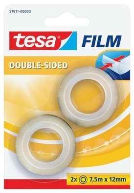 tesa 57911-00000-01 doppelseitig transparent 12 mm x 7,5 m(S)