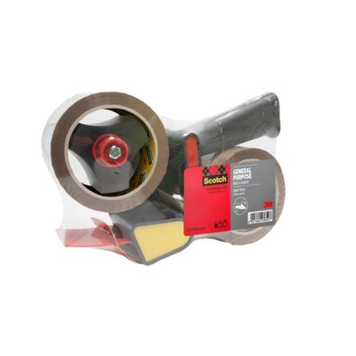 Scotch Handabroller 309R2D f?r Verpackungsklebeband, schwarz