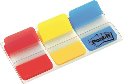 Post-it® 686-RYB Index STRONG - 25,4 x 38 mm, Grundfarben, 3x 22 Streifen