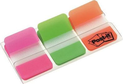 Post-it® 686-PGO Index STRONG - 25,4 x 38 mm, Leuchtfarben, 3x 22 Streifen