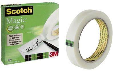 Scotch® M8101966 Klebeband Magic™ 810, Zellulose Acetat, unsichtbar, beschriftbar, 66