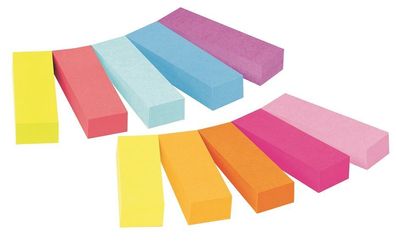 Post-it® Notes Markers 670-10AB Page Marker - 12,7x 44,4mm, sortiert, 10 x 50 Streife