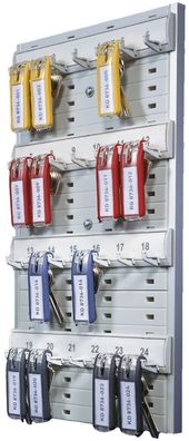 Durable 1956 10 Schlüsselbrett KEY BOARD - 24 Haken - grau