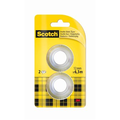 3M Scotch doppelseitiger Klebefilm 665, 12 mm x 6,3 m