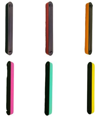 Garderobenhaken klappbar, Klapphaken schwarz mit farbigem Silikonring