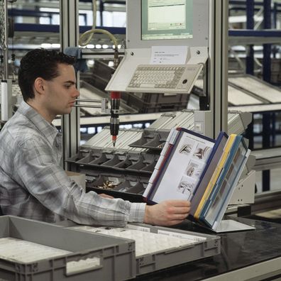 Durable 5699 00 Sichttafelsystem VARIO® TABLE 20 - Tischständer, 20 Sichttafeln A4, s