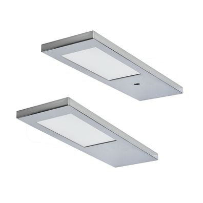 LED Unterbauleuchte Küche 2x3,5 W, Küchenleuchte Ella, Senorschalter