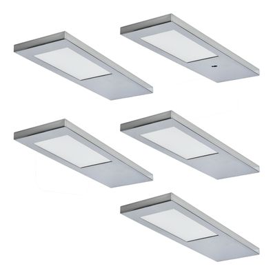LED Unterbauleuchte Küche 5x3,5 W, Küchenleuchte Ella, Senorschalter