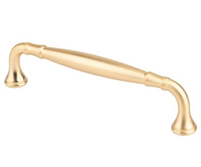 Möbelgriff BA 128mm Küchengriff Artesi Schrankgriff Gold seidenmatt modern