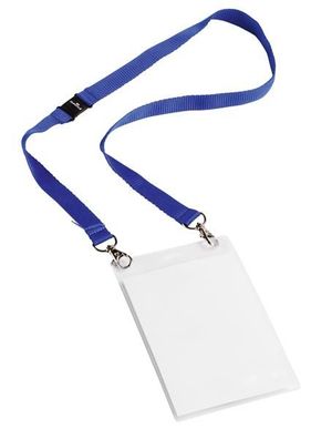 Durable Event-Namensschild, mit Textilband, DIN A6