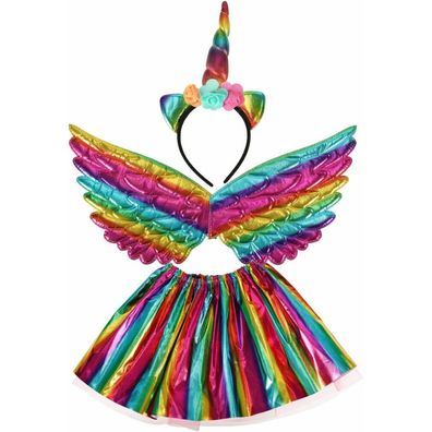 KIK Regenbogen Einhorn Kostüm