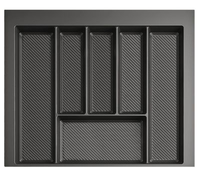 Besteckeinsatz kürzbar, Breite 49-55cm, Schublade 60cm, Tiefe 42-49cm