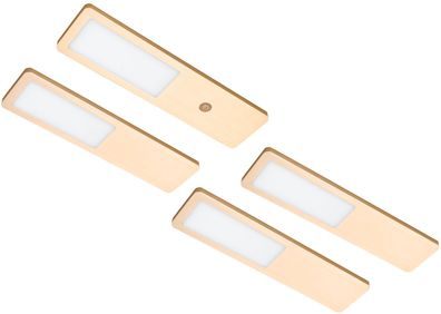 LED Küchen Unterbauleuchte 4x4 W, Küchenleuchte Fynn, warmweiss