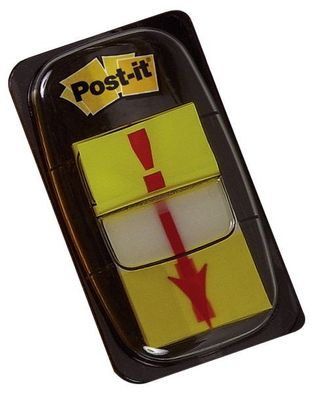 Post-it® 680-33 Index Symbole Ausrufezeichen - 25,4 x 43,2 mm, 50 Streifen