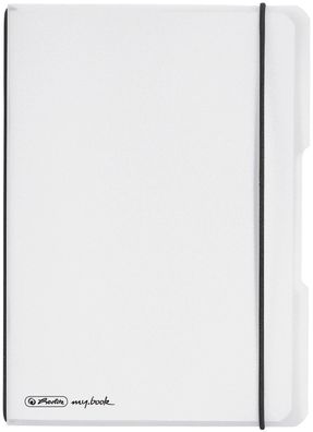 Herlitz 11361516 Notizheft flex - A5, PP, 40 Blatt, kariert, transparent