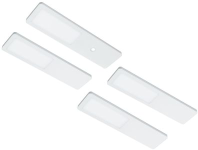 LED Küchen Unterbauleuchte 4x4 W, Küchenleuchte Fynn, warmweiss