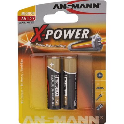 Ansmann 5015613 1x2 Ansmann Alkaline Mignon AA LR 6 X-Power