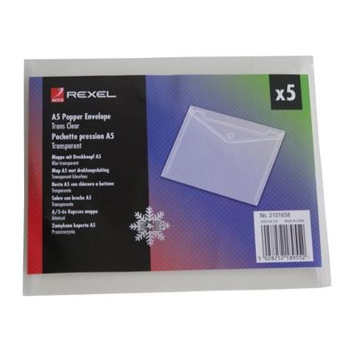 Rexel Dokumententasche ICE, DIN A5 quer, PP, transparent