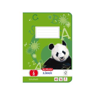 herlitz Schulheft x. book, DIN A5, Lineatur 6 / blanko