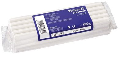 Pelikan® 601393 Knetmasse Plastilin 680 - weiß, 1 kg