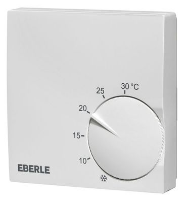 1St. EBERLE RTR-S 6121-1 Polarweißer Raumregler extra flach