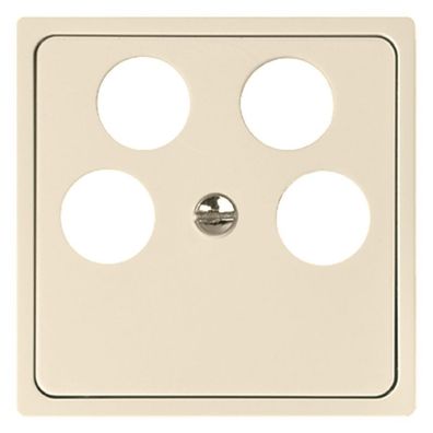 1St. Elso 366054 Zentralplatte für Antennensteckdose mit 4 Loch JOY reinweiß