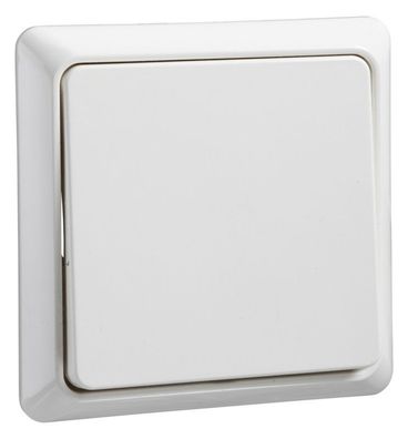 1St. Elso 241604 Universalschalter 10A Renovierung komplett Steckklemme reinweiß