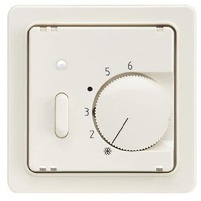 1St. Elso 227124 Zentralplatte Temp. Regler EIN/AUS-Schalter Fashion/riva/scala reinw