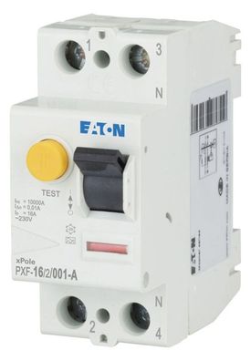 1St. Eaton 236726 FI-Schalter 16A, 2-polig, 10 mA, 2 PE, PXF-16/2/001-A PXF-16/2/001