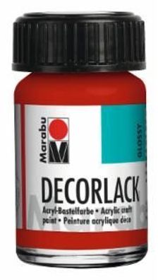 Marabu 1130 39 031 Decorlack Acryl Kirschrot 15 ml