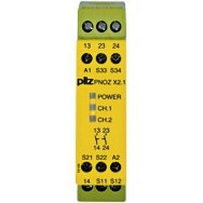1St. Pilz 774306 PNOZ X2.1 24VAC/DC 2n/o