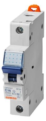 1St. Gewiss GW92506 MT100 LS Schalter B10A 1P 10KA 1TE