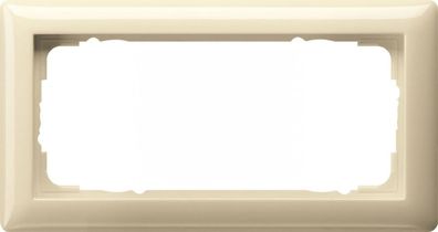 1St. Gira 100201 Rahmen 2fach ohne Mittelsteg Standard 55 Cremeweiß