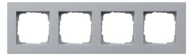 1St. Gira 0214255 Rahmen 4fach flach E2 Farbe Alu