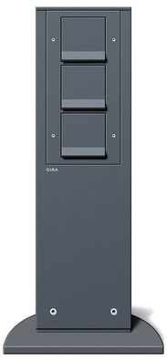 1St. Gira 134128 Einheit mit 3-fach Schuko KS Energiesäule anth