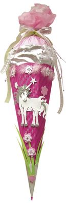 Roth 658014 Schultüte Bastelset Einhorn - sechseckig, 68 cm