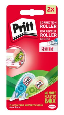 Pritt Korrekturroller Micro Roller, 2er Blisterkarte