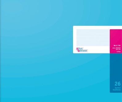 König & Ebhardt 86-11761 Spaltenbuch Kopfleisten-Ausführung - 348 x 257 mm, 26 Spalte