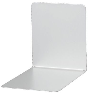 Maul 35062 95 Buchstützen aus Metall, breit, 120 x 140 x 140 mm, silber, Pack mit 2 S