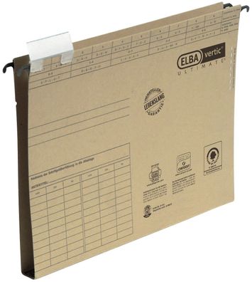 Elba 100570015 Hängesammler vertic® ULTIMATE® - A4, 240 g/qm, Hartpappeboden 20 mm